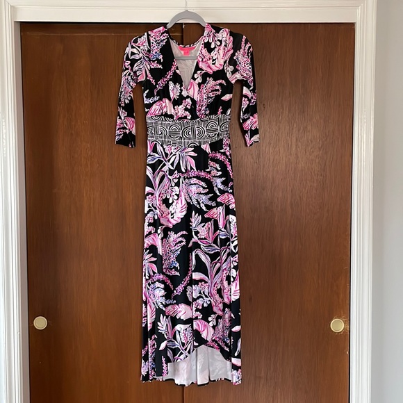 lilly pulitzer sloane maxi dress Lilly Pulitzer Sloane V-Neck Maxi Dress Size XXS